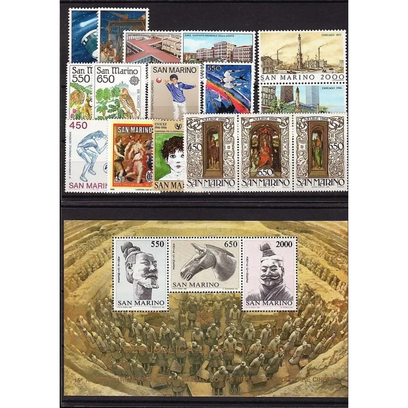 Annata completa San Marino 1986