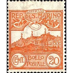 Figure or view of san marino