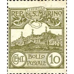 Figure or view of san marino, new colors