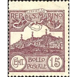 Figure or view of san marino, new colors