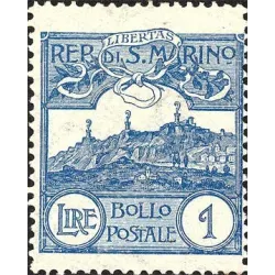 Figure or view of san marino, new colors