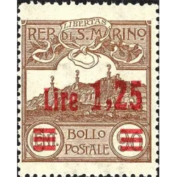 Encrypt or view of San Marino, overprinted