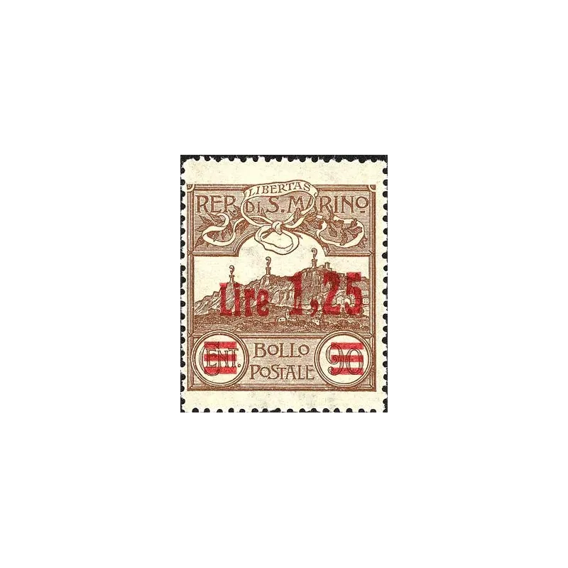 Encrypt or view of San Marino, overprinted