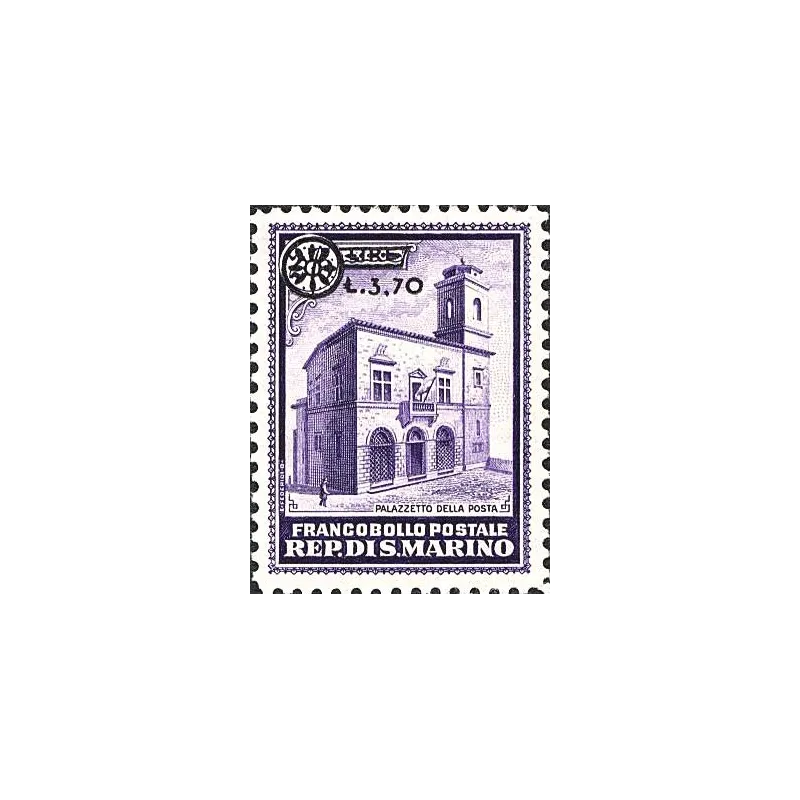 Post office building, overprinted