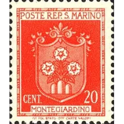 Escudo de armas de los castillos de san marino