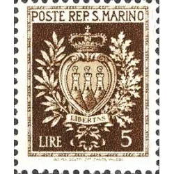 Escudo de armas de los castillos de san marino