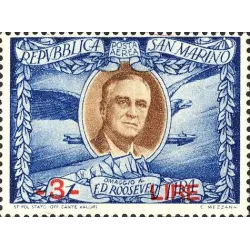 Roosevelt, overprinted - airmail