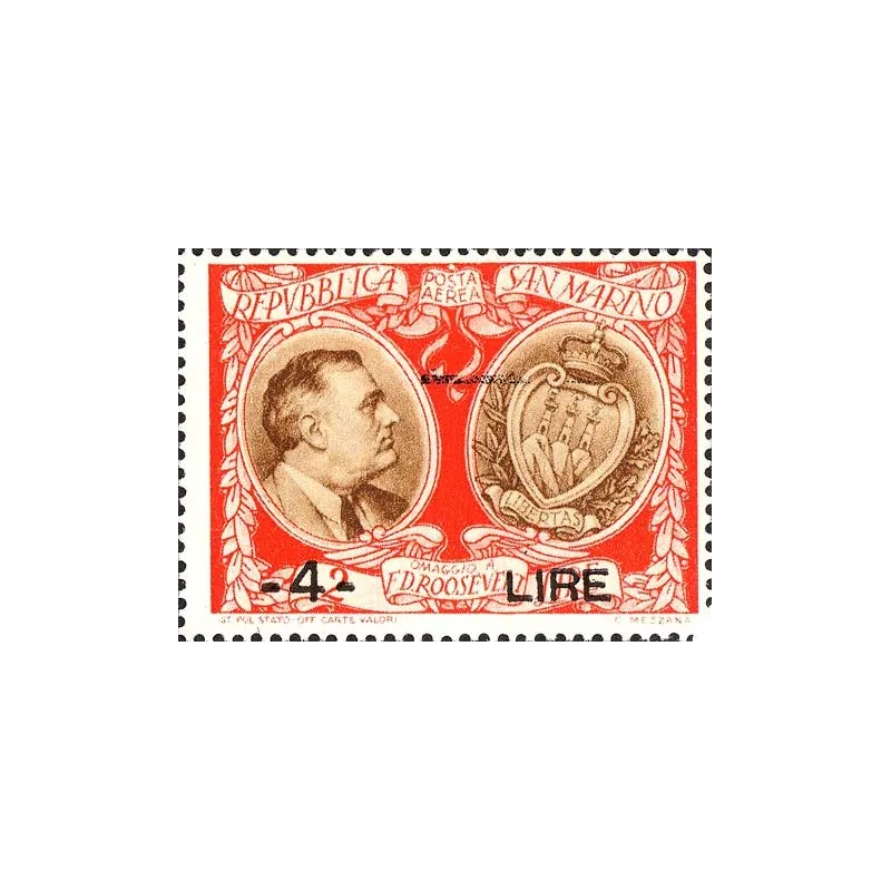 Roosevelt, overprinted - airmail