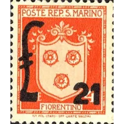 Coat of arms of castles, overprinted