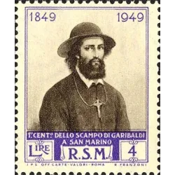 Centenary of the retreat of garibaldi to san marino