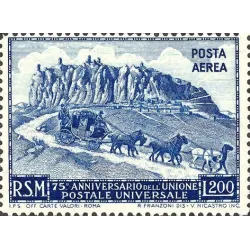 75º anniversario dell'unione generale delle poste