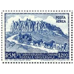 75º anniversario dell'unione generale delle poste