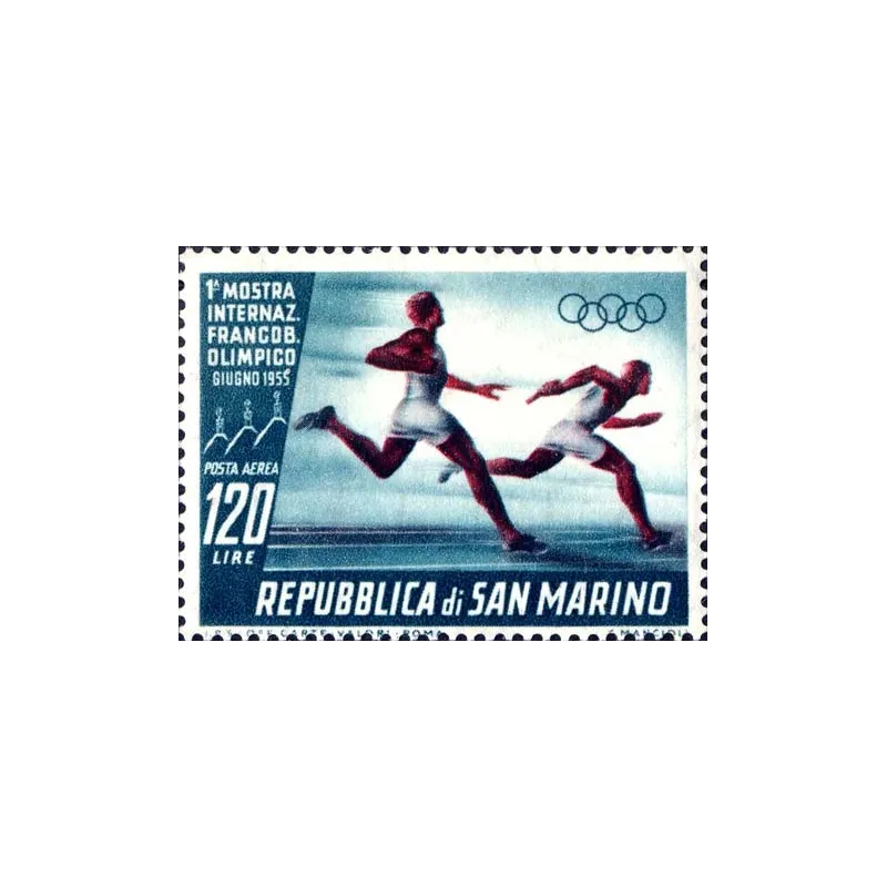 1st international exhibition of the olympic stamp