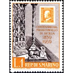 Centenary of Sicilian stamps