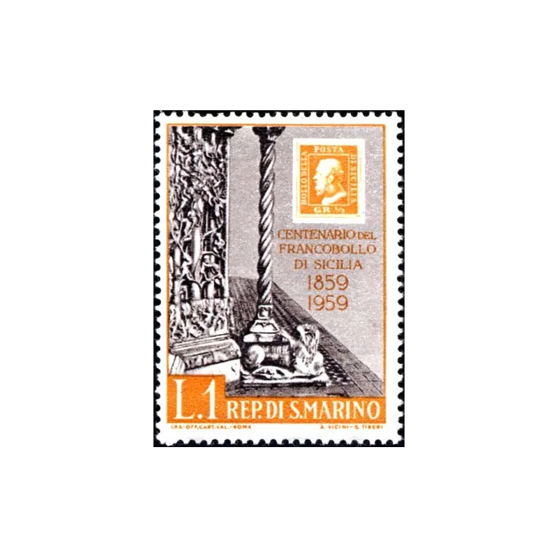 Centenary of Sicilian stamps