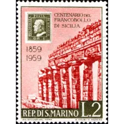 Centenary of Sicilian stamps