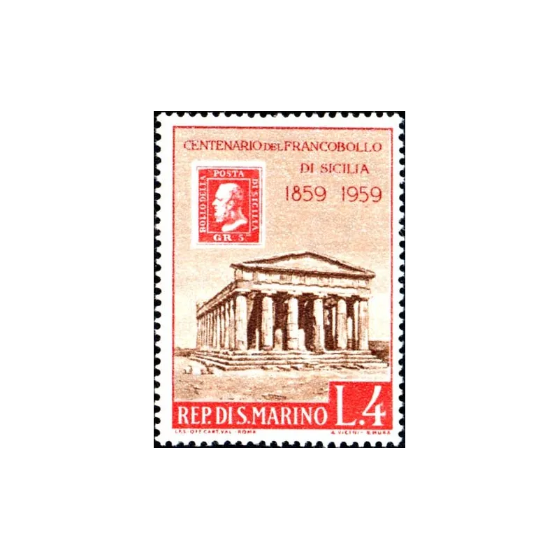 Centenary of Sicilian stamps