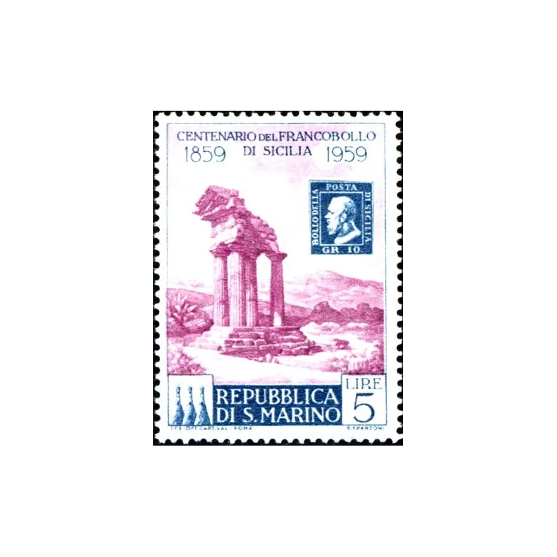 Centenary of Sicilian stamps