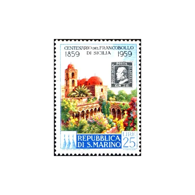 Centenary of Sicilian stamps