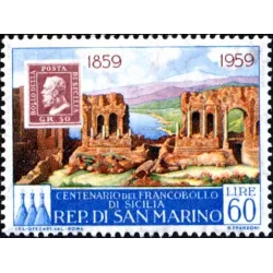 Centenary of Sicilian stamps