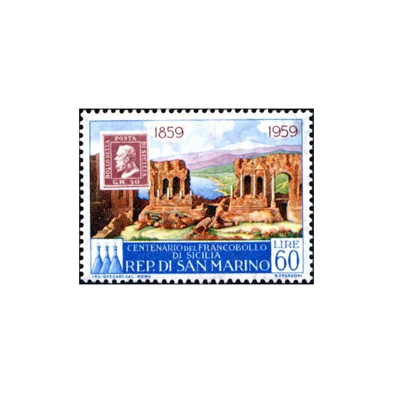 Centenary of Sicilian stamps