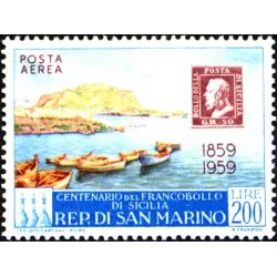 Centenary of Sicilian stamps