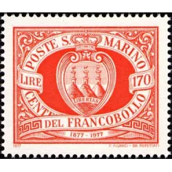 Centenaire des premiers timbres de san marino