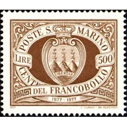 Centenaire des premiers timbres de san marino