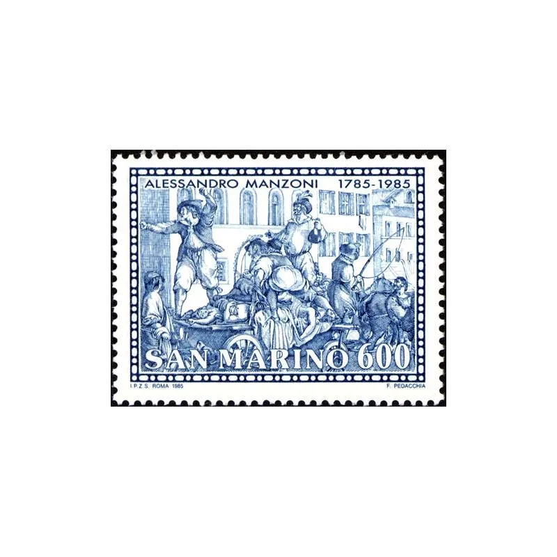 Bicentenary von der Geburt von alessandro manzoni