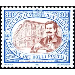 120th anniversary of the first stamp of san marino