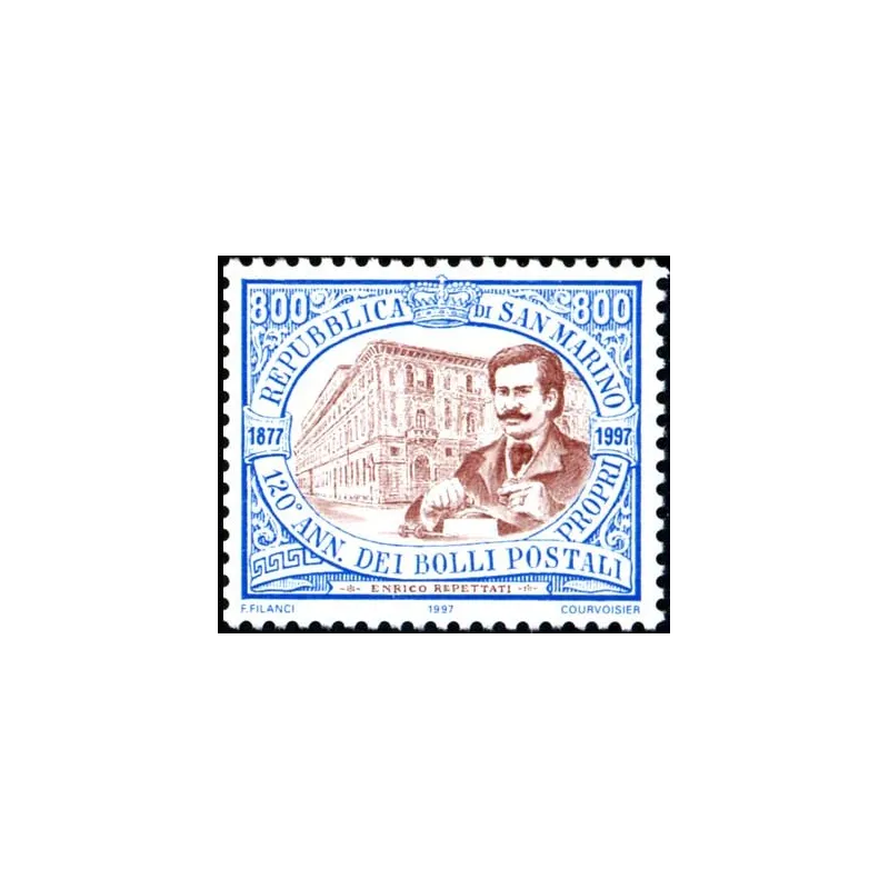 120th anniversary of the first stamp of san marino