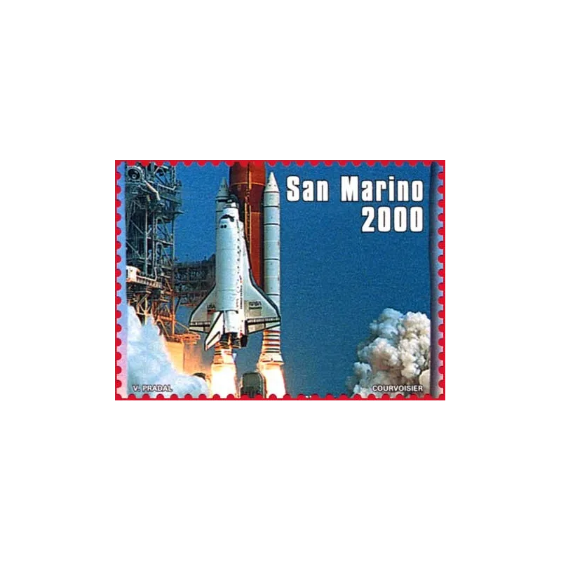 Flag of san marino in space