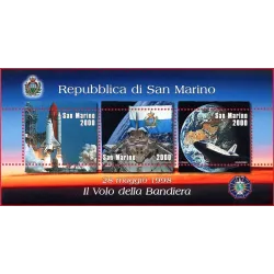 Bandera de san marino en el espacio