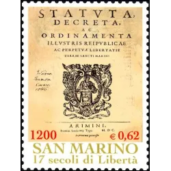 1700th anniversary of the founding of the republic of san marino