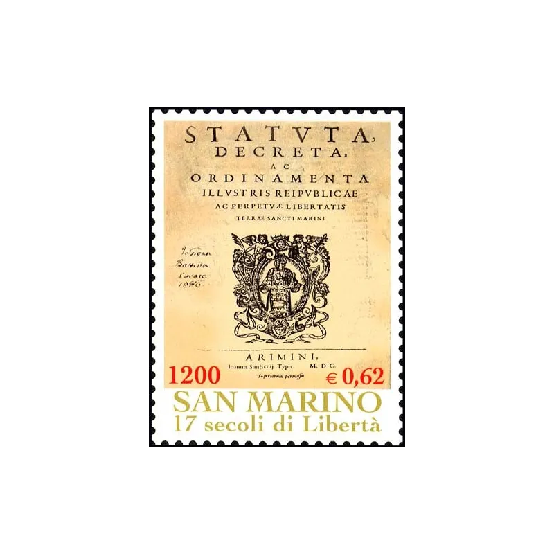 1700. Jahrestag der Gründung der Republik San marino