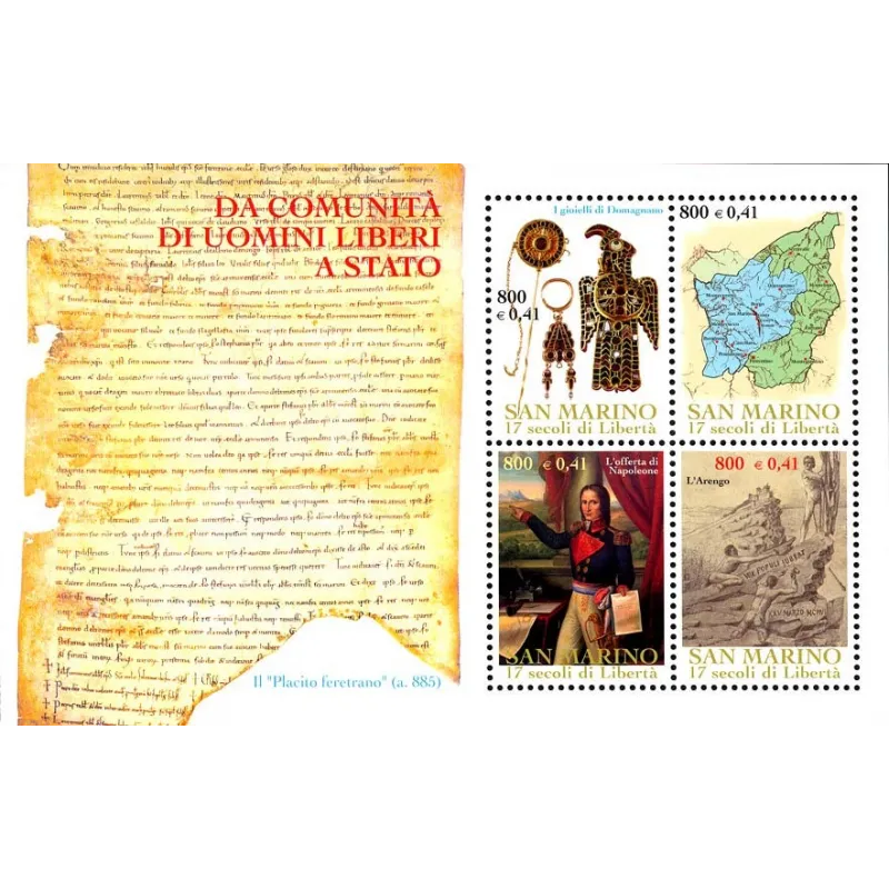 1700 aniversario de la fundación de la república de san marino