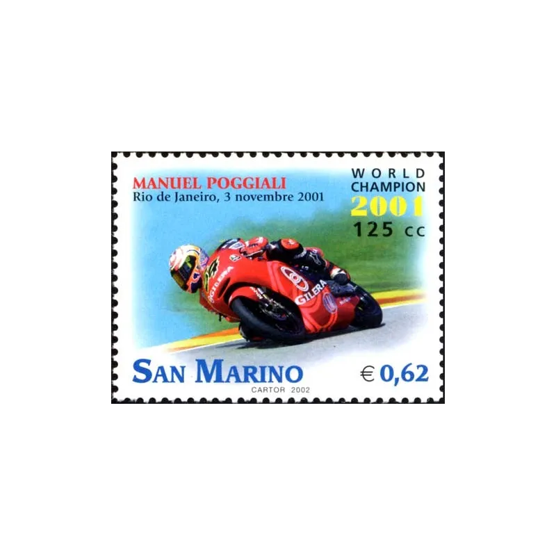 Manuel Poggiali campione del mondo di motociclismo 125cc