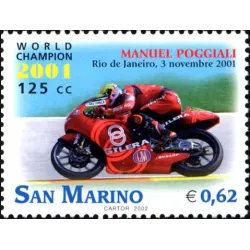 Manuel Poggiali campione del mondo di motociclismo 125cc