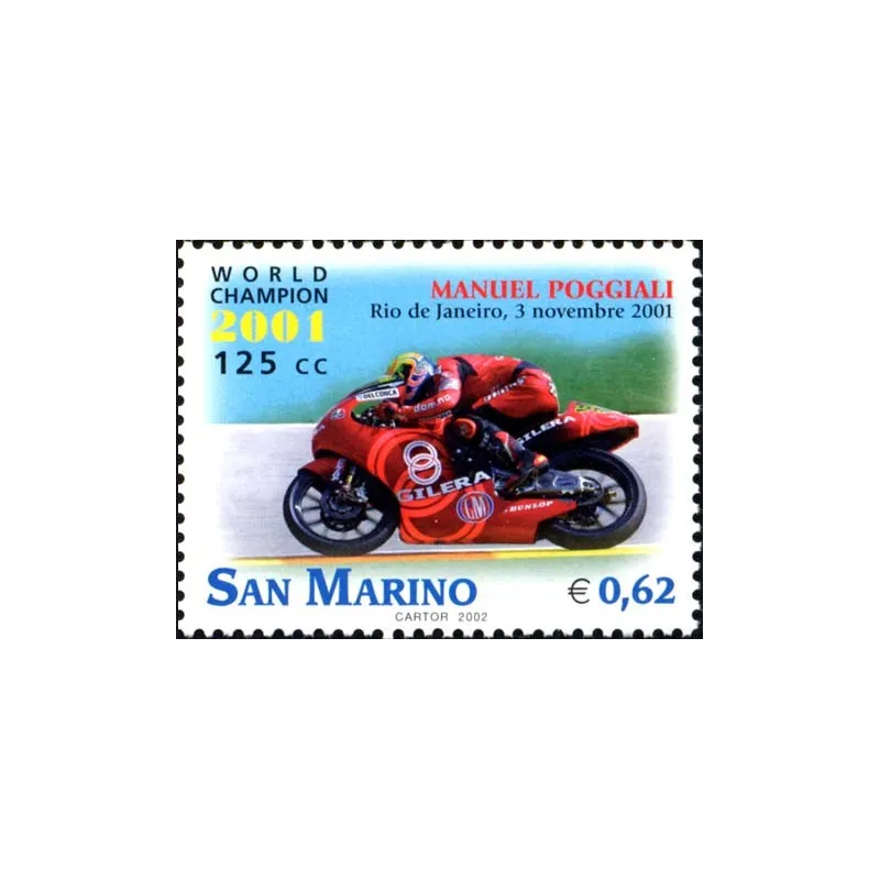 Manuel Poggiali campione del mondo di motociclismo 125cc