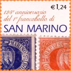 125 aniversario del primer sello de san marino