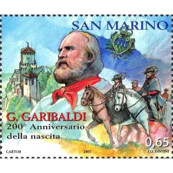 200º anniversario della nascita di Giuseppe Garibaldi