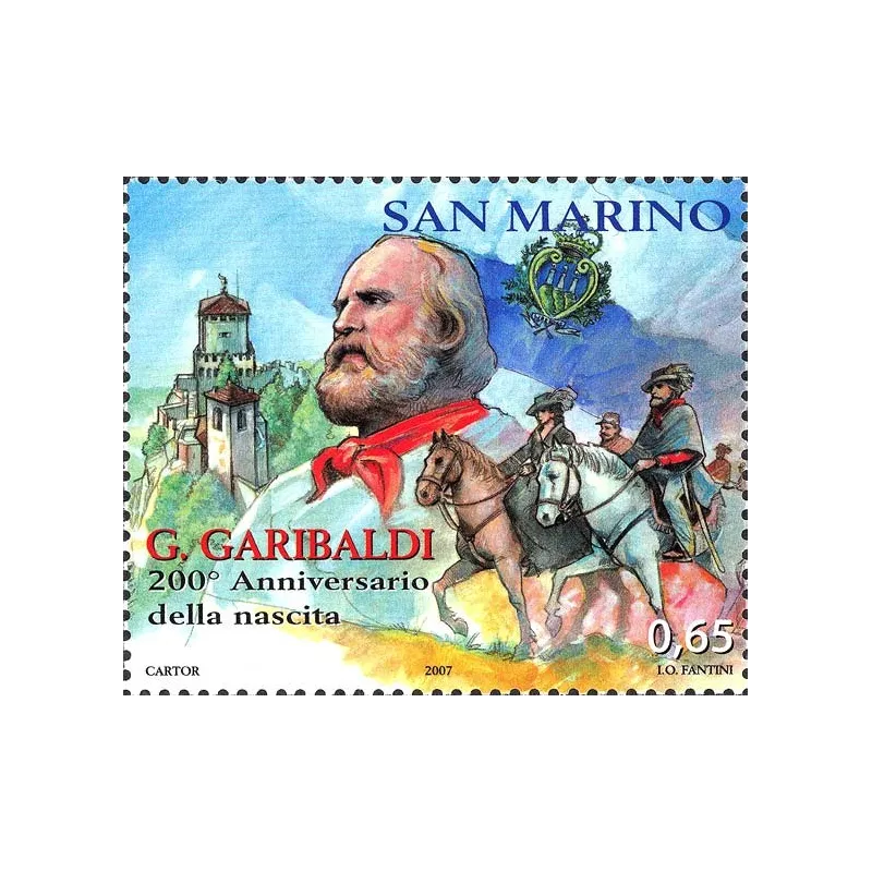 200º anniversario della nascita di Giuseppe Garibaldi