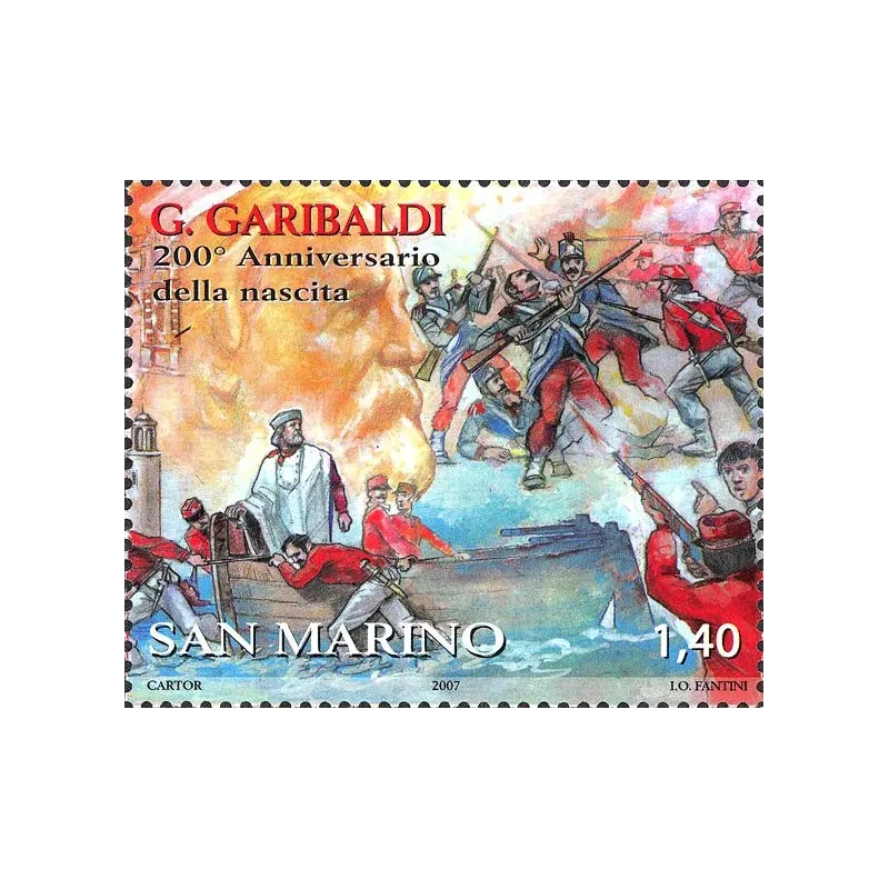 200º anniversario della nascita di Giuseppe Garibaldi