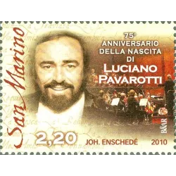 75. Jahrestag der Geburt von luciano pavarotti