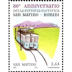 80. Jahrestag der elektrischen Eisenbahn San Marino-Rimini