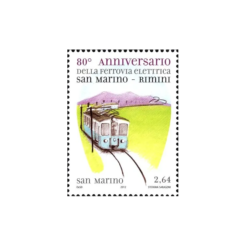 80e anniversaire du chemin de fer électrique Saint-Marin-Rimini