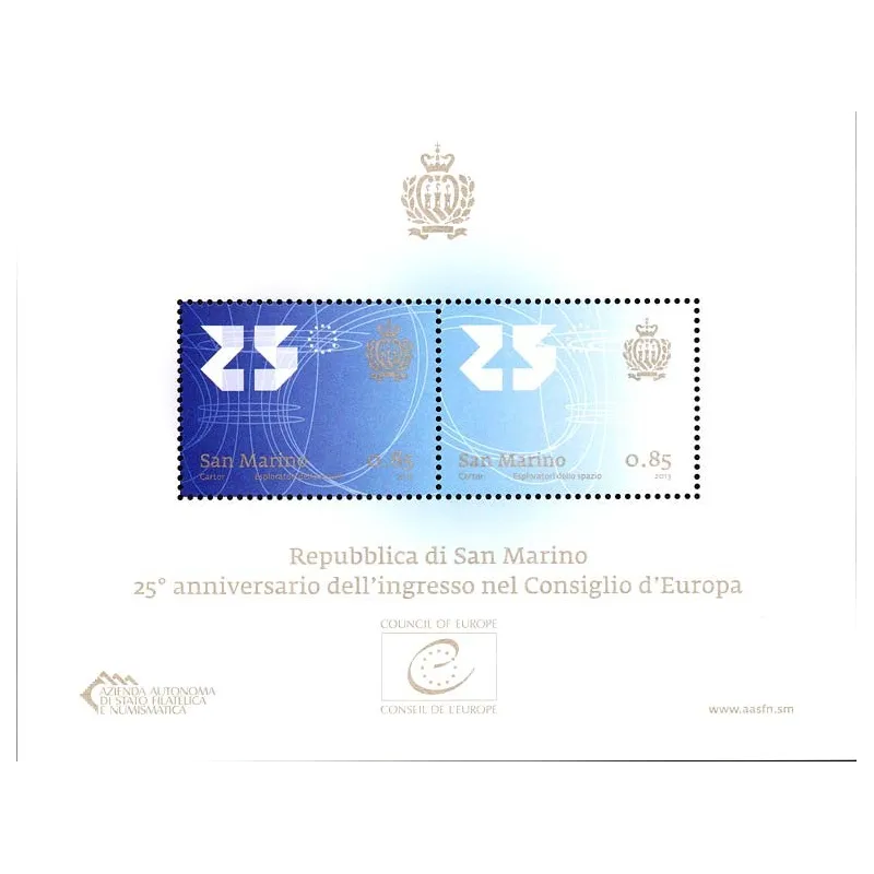 25o aniversario de la entrada de san marino al Consejo de Europa