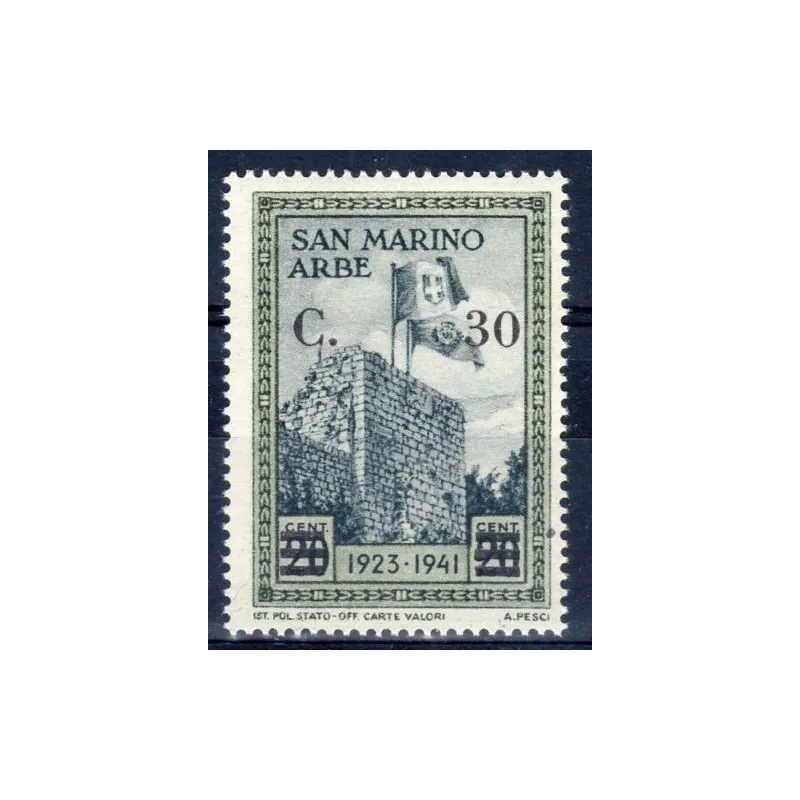 Arbe, overprinted