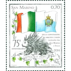 75th anniversary of the international convention between Italy and san marino