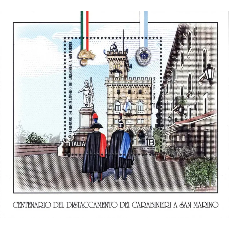 100 aniversario del asentamiento de Carabinieri en san marino